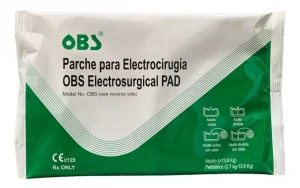 Placa electro cauterio con cable adulto OBS para electrocirugia